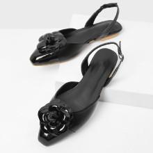 Shein Flower Decorated Slingback Flats