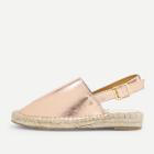 Shein Metallic Slingback Espadrilles