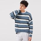 Shein Men Drop Shoulder Striped Sweater
