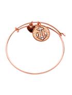 Shein Rose Gold Plated Heart And Anchor Charm Bracelet