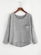 Shein Drop Shoulder High Low Jumper