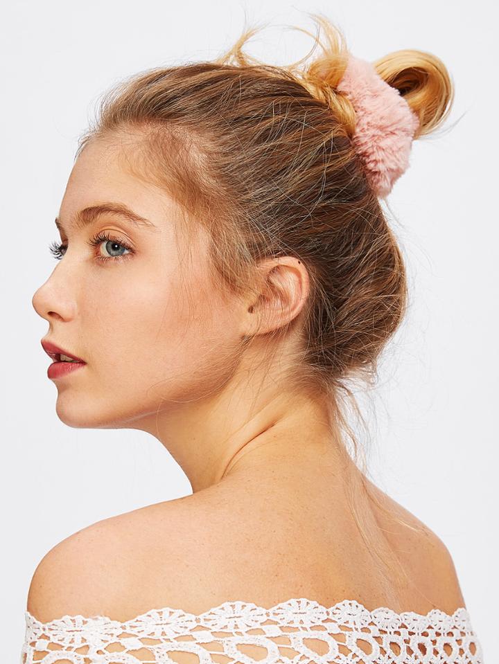 Shein Faux Fur Hair Tie