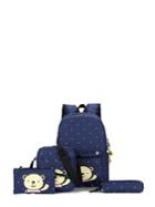 Shein Bear Print Polka Dot Combination Bag 4pcs