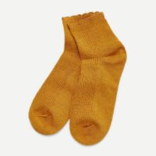 Shein Scalloped Hem Rib Socks