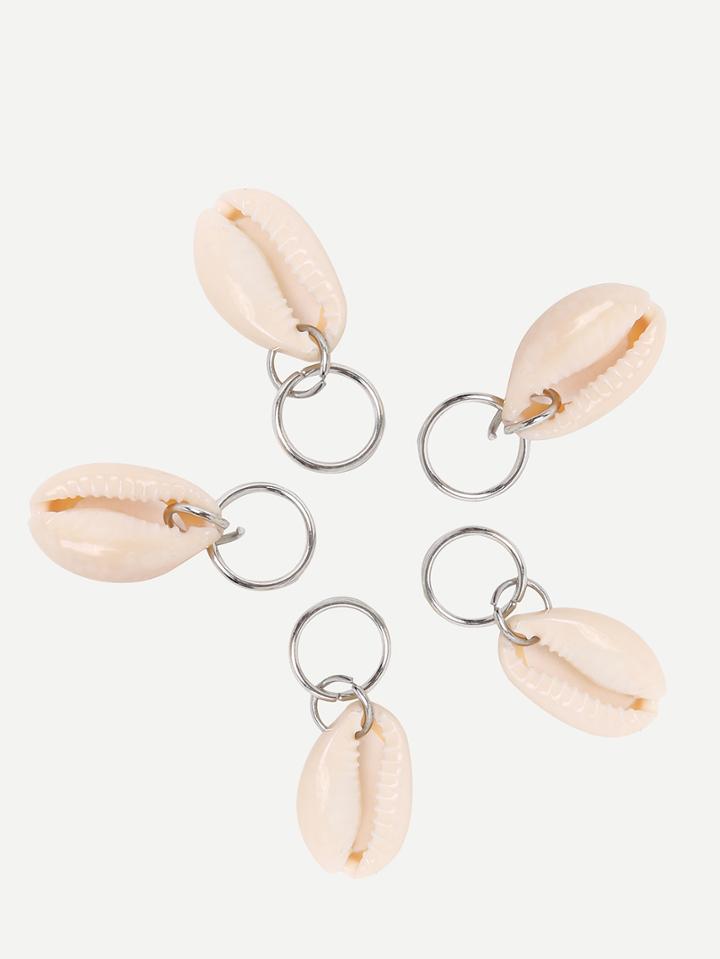 Shein Silver Shell Feature Hair Wear - 5pcs