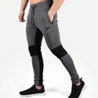 Shein Men Embroidery Detail Color Block Pants