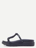 Shein Black Peep Toe Platform Slippers