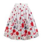 Shein Floral Print Circle Skirt