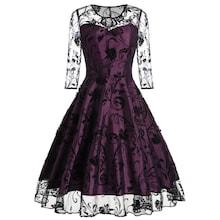 Shein 50s Mesh Contrast Dress