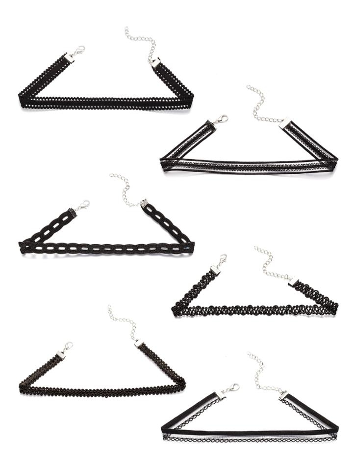 Shein Multi Shaped Choker Set