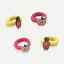 Shein Girls Fruit Decorated Hair Tie 4pcs