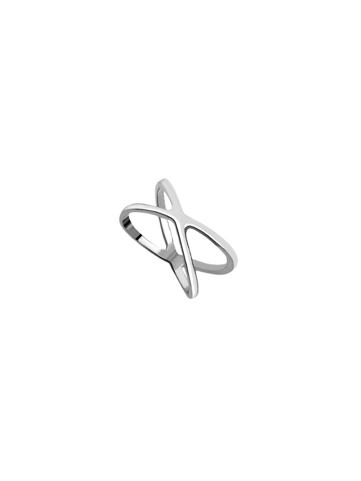 Shein Silver Criss Cross Ring