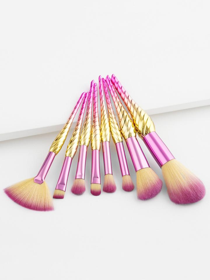 Shein Ombre Handle Makeup Brush Set 8pcs