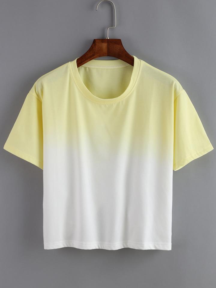 Shein Ombre Loose T-shirt