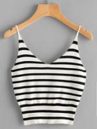 Shein Striped Knitted Cami Top