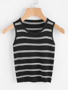 Shein Striped Ribbed Tank Top