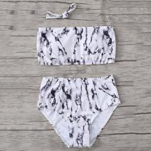 Shein Marble Print Bikini Set
