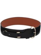 Shein Black Oval Ring Buckle Wide Belt