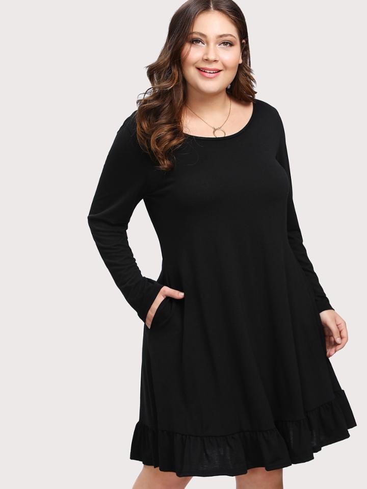 Shein Ruffle Hem Dress