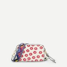 Shein Lip Pattern Crossbody Bag With Guitar Strap