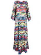 Shein Tribal Print Split Maxi Dress