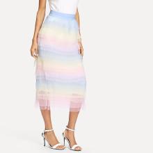 Shein Tiered Layer Mesh Skirt