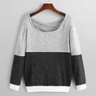 Shein Criss Cross Colorblock Sweater