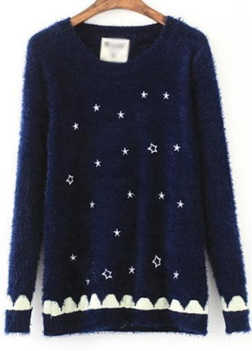Rosewe Fine Quality Long Sleeve Printed Sweaters For Woman