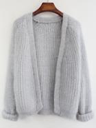 Shein Loose Knit Grey Cardigan