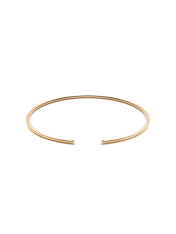 Shein Gold Plated Metal Smooth Design Wrap Bangle