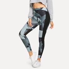 Shein Geometric Elastic Waist Leggings