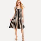 Shein Contrast Striped Single Breasted Dress