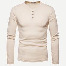 Shein Men Solid Button Decoration Tee