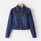 Shein Cropped Denim Trucker Jacket