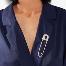 Shein Paper Clip Shaped Brooch