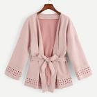 Shein Drop Shoulder Cut Out Solid Coat