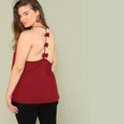 Shein Plus Bow Embellished Back Cami Top