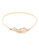 Shein Structured Buckle Golden Metal Slim Elastic Belt