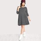 Shein Plus Cutout Back Princess Seam Dress