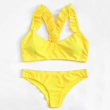 Shein Ruffle Straps Bikini Set