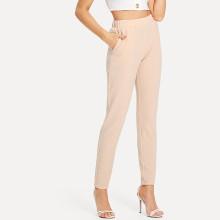 Shein Elastic Waist Textured Cigarette Pants