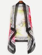 Shein Hawaii Letter Print Chiffon Scarf