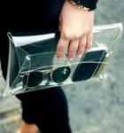 Shein Transparent Envelope Clutch Bag