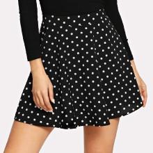 Shein Polka Dot Flare Skirt