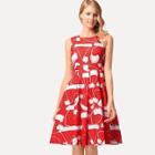 Shein Christmas Hat Print Dress