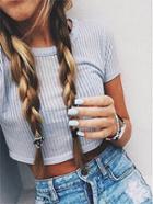 Shein Knitted Vest That Show Hilum