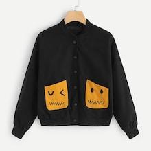 Shein Pocket Detail Single Breasted Jacket