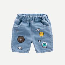 Shein Boys Animal Print Denim Shorts