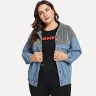 Shein Plus Hooded Denim Coat