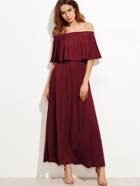 Shein Double Layer Bardot Dress